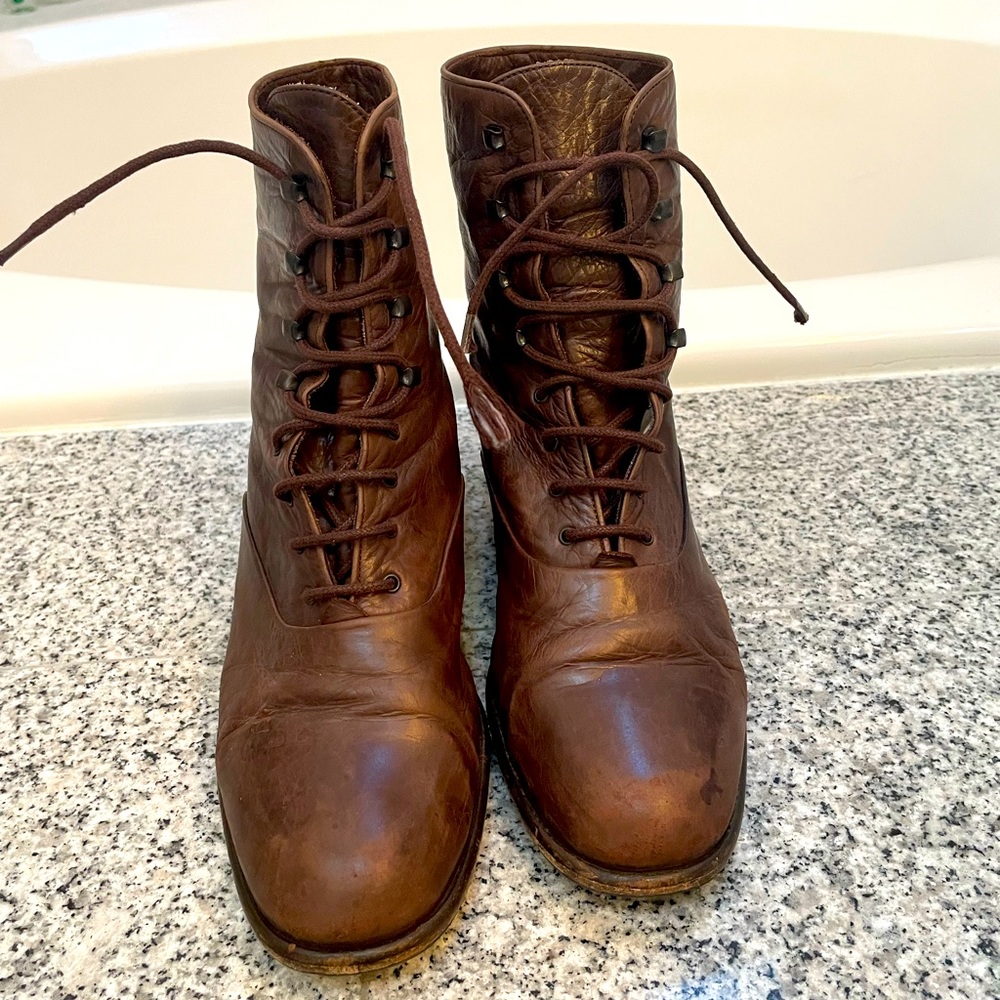 Buttery soft Italian leather boots by Vibram